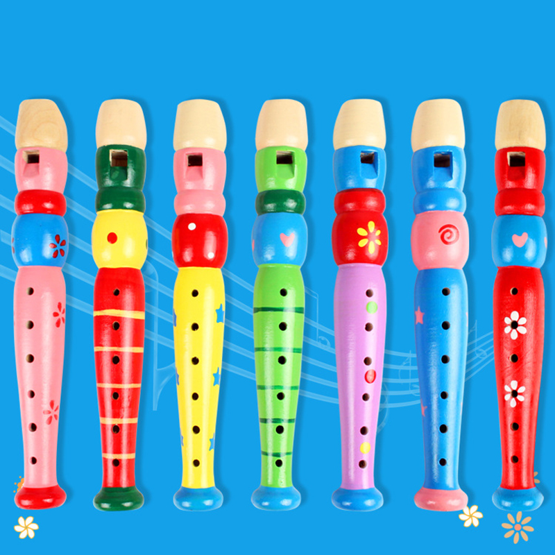 Hot Colorful Wooden Flute Musi - Musical Instrument Harmonium review and price