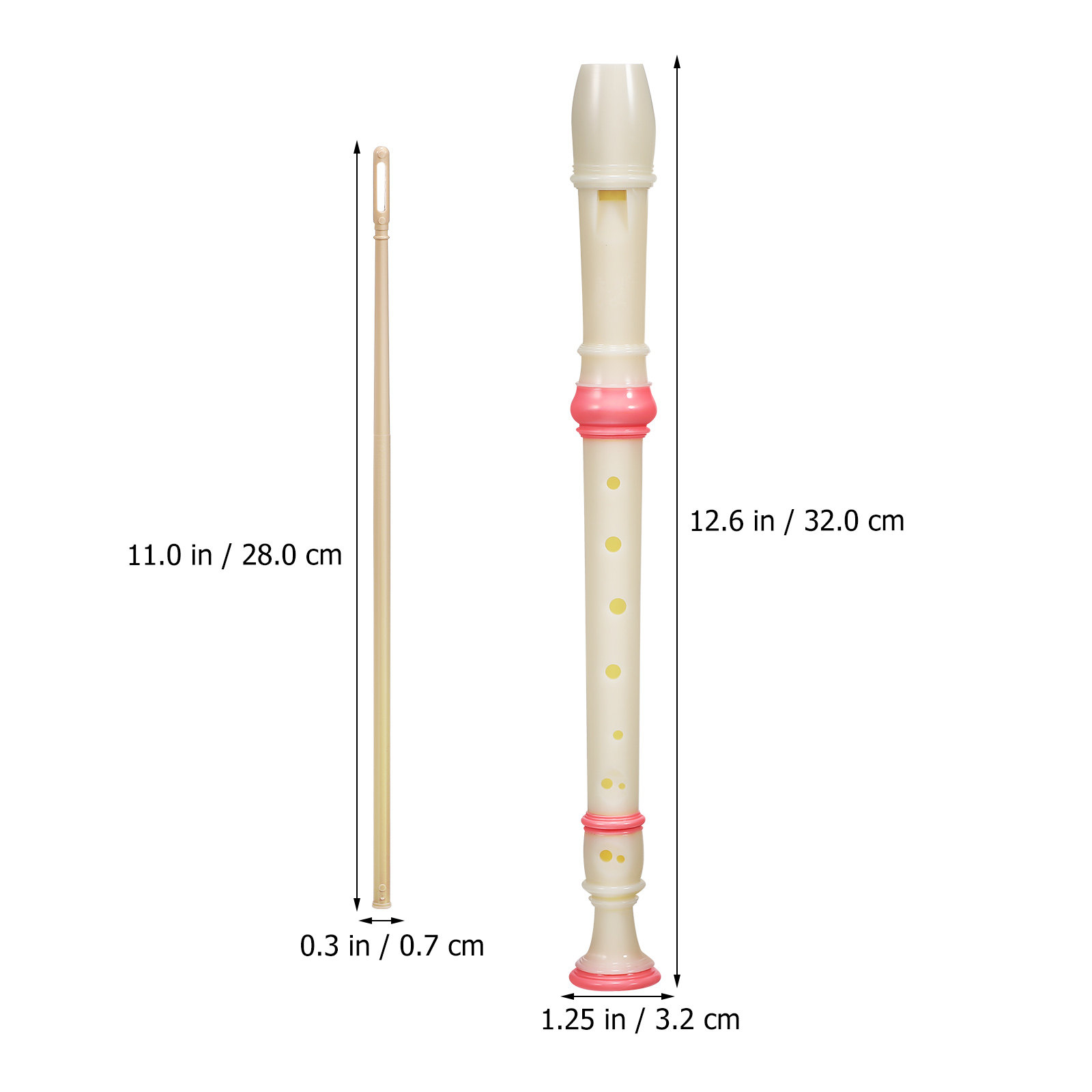 Soprano Recorder 2 Piece 8 Hol - Soprano Recorder Plastic review and price