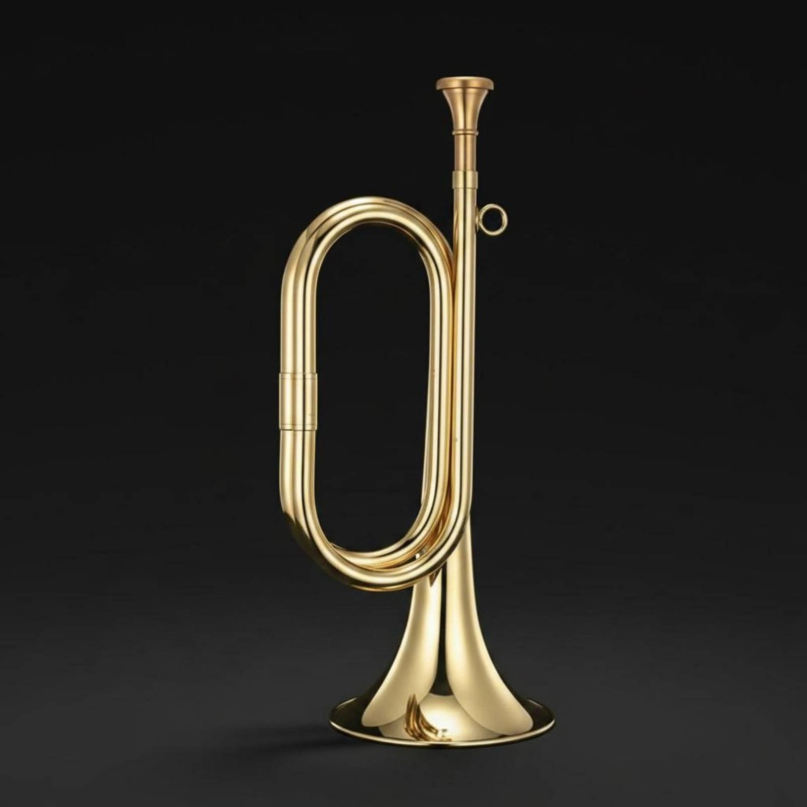 Brass Musical Horn Portable Ca - Musical Instrument Bugle review and price