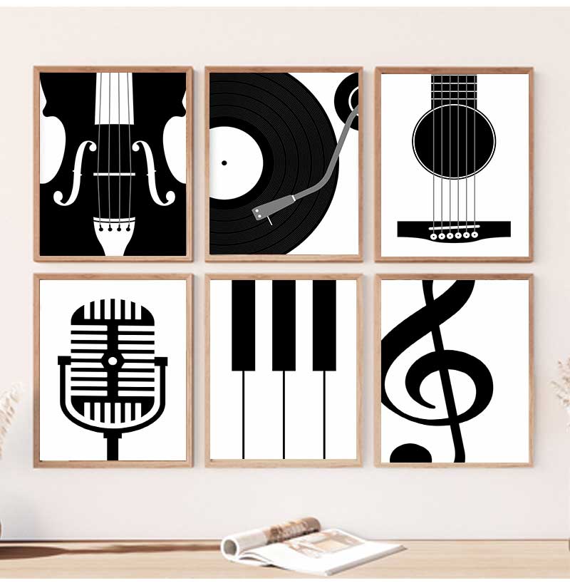 Minimalist Instrument Posters  - Picture Of Musical Instrument review and price