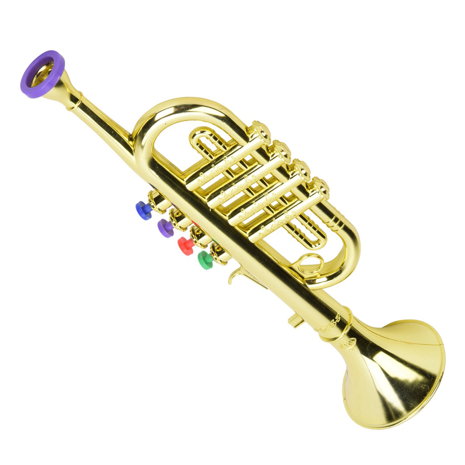 Kid Trumpet Golden Coated Plas - Musical Instrument Harmonium review and price