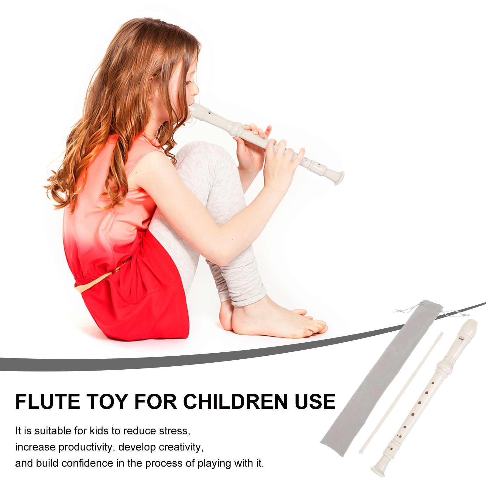 1Set 8-Hole Clarinet for Kids  - Soprano Recorder Plastic review and price