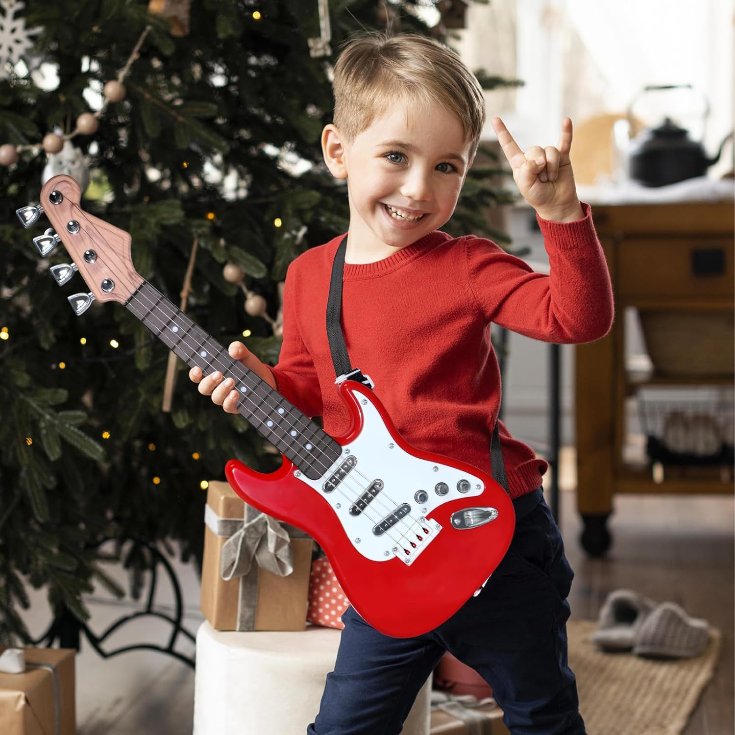 Kids Electric Guitar Toy - 4-S - Musical Instrument Harmonium review and price